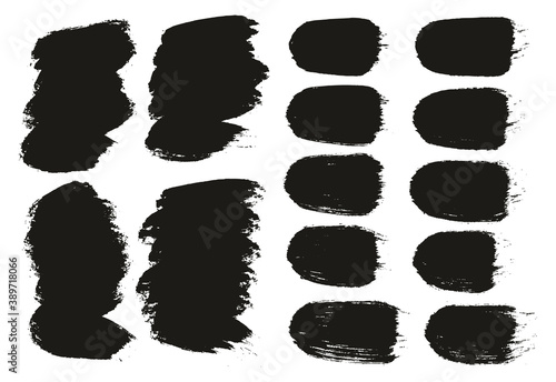 Round Brush Thick Short Background & Straight Lines Mix Artist Brush High Detail Abstract Vector Background Mix Set 