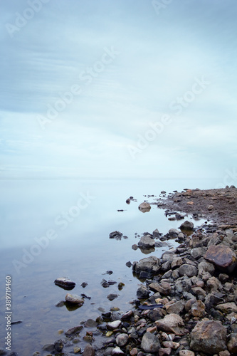 Fototapeta stones on the shore
