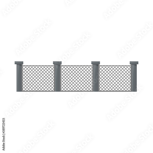 Isolated object of fence and wall icon. Graphic of fence and border stock vector illustration.