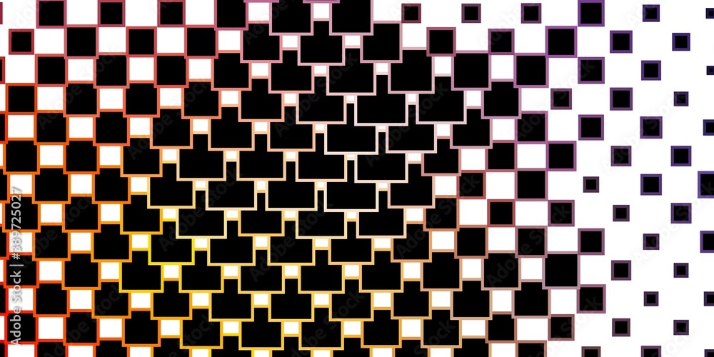 Fototapeta premium Light Blue, Yellow vector backdrop with rectangles.