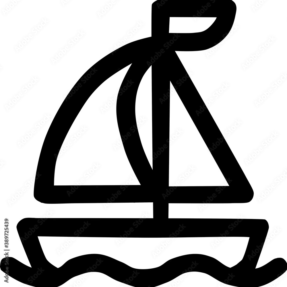 Paper ship on waves Paper ship on waves