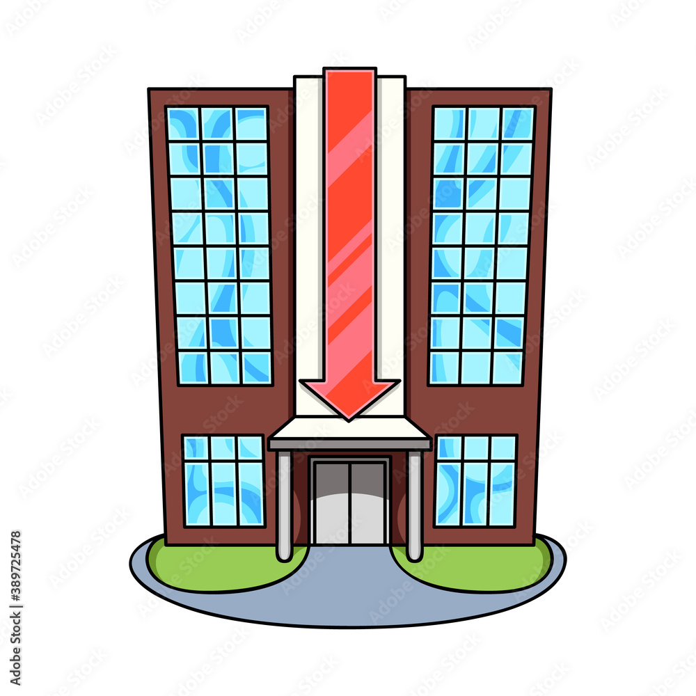 Vector design of shopping and center sign. Collection of shopping and store stock vector illustration.