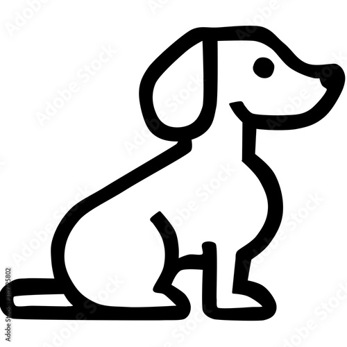  image of an dog labrador on white background photo