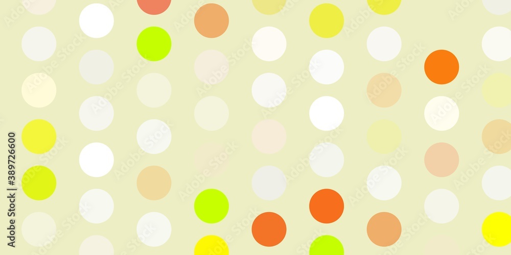 Light green, red vector texture with disks. Light green, red vector texture with disks.