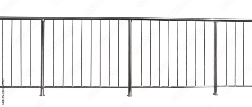 Chromium metal fence with handrail Chromium metal fence with handrail