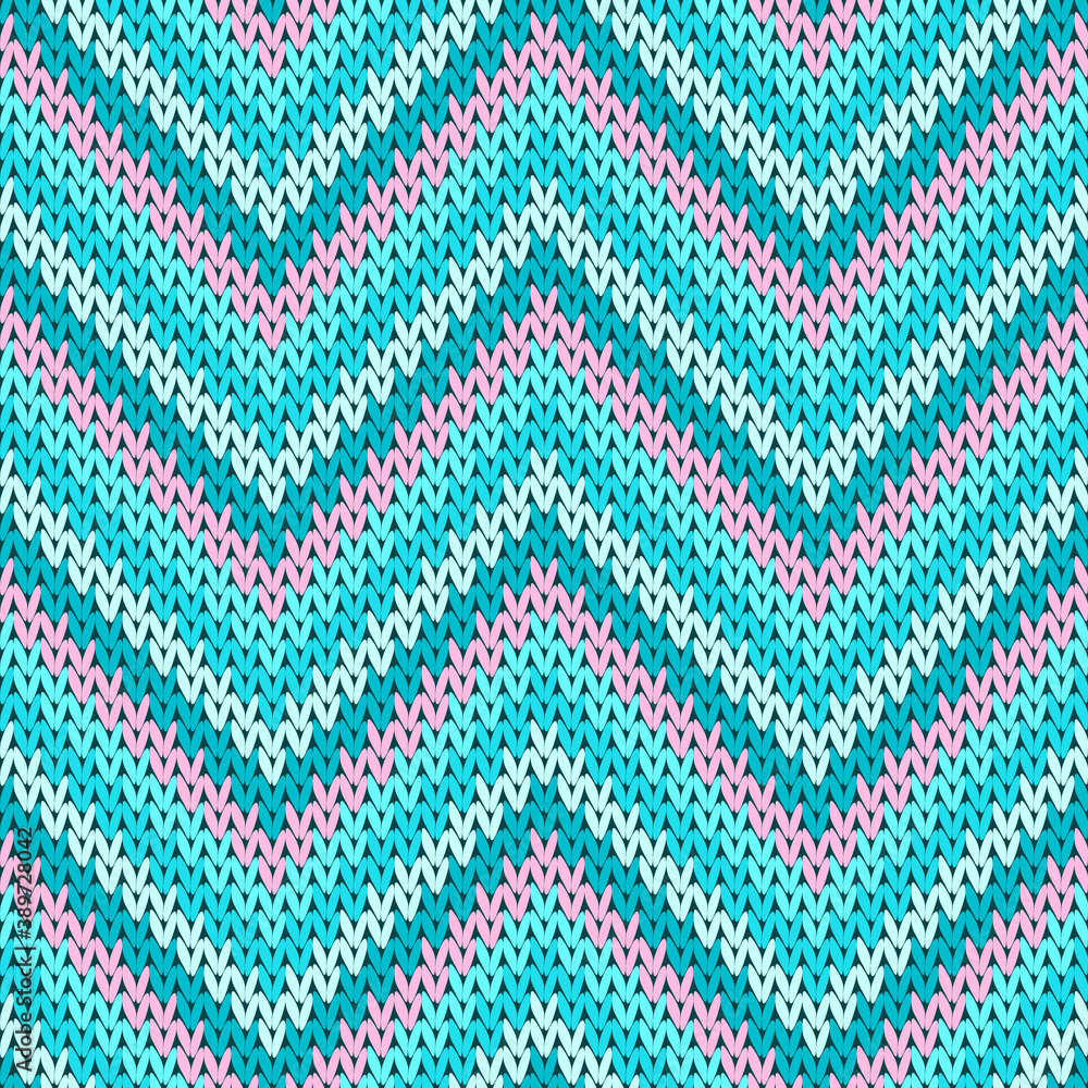 Material zigzag chevron stripes knit texture 