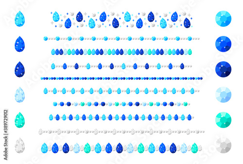 宝石／ライン／ペアシェイプ