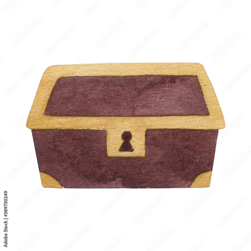 Obraz premium Treasure chest illustration