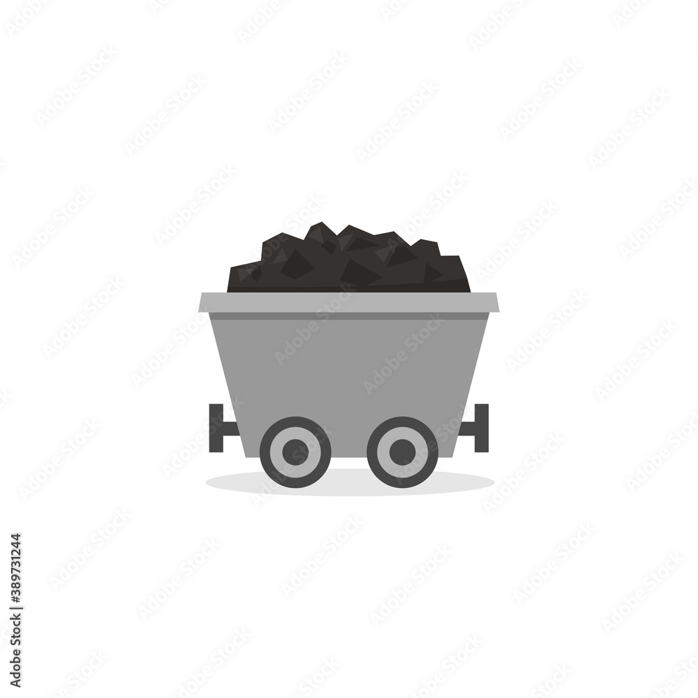 Coal icon. Clipart image isolated on white background. Coal icon. Clipart image isolated on white background.
