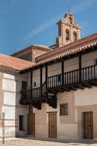 Принти на полотні Brick church in Madrigal de las Altas Torres