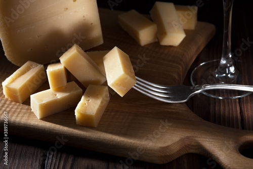 Italian semi-hard cheese Fontina