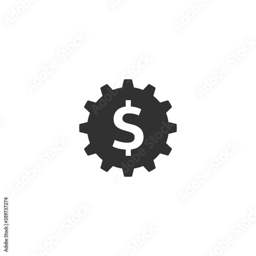 Gear with a dollar sign ico...
