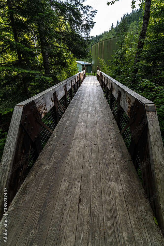 End of the Pulaski Trail in Wallace, Idaho End of the Pulaski Trail in Wallace, Idaho