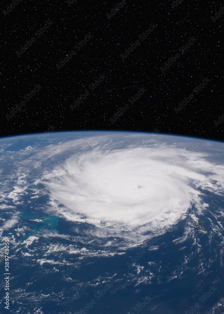 Hurricane Jose from the International Space Station (ISS). Elements of this image supplied by NASA.