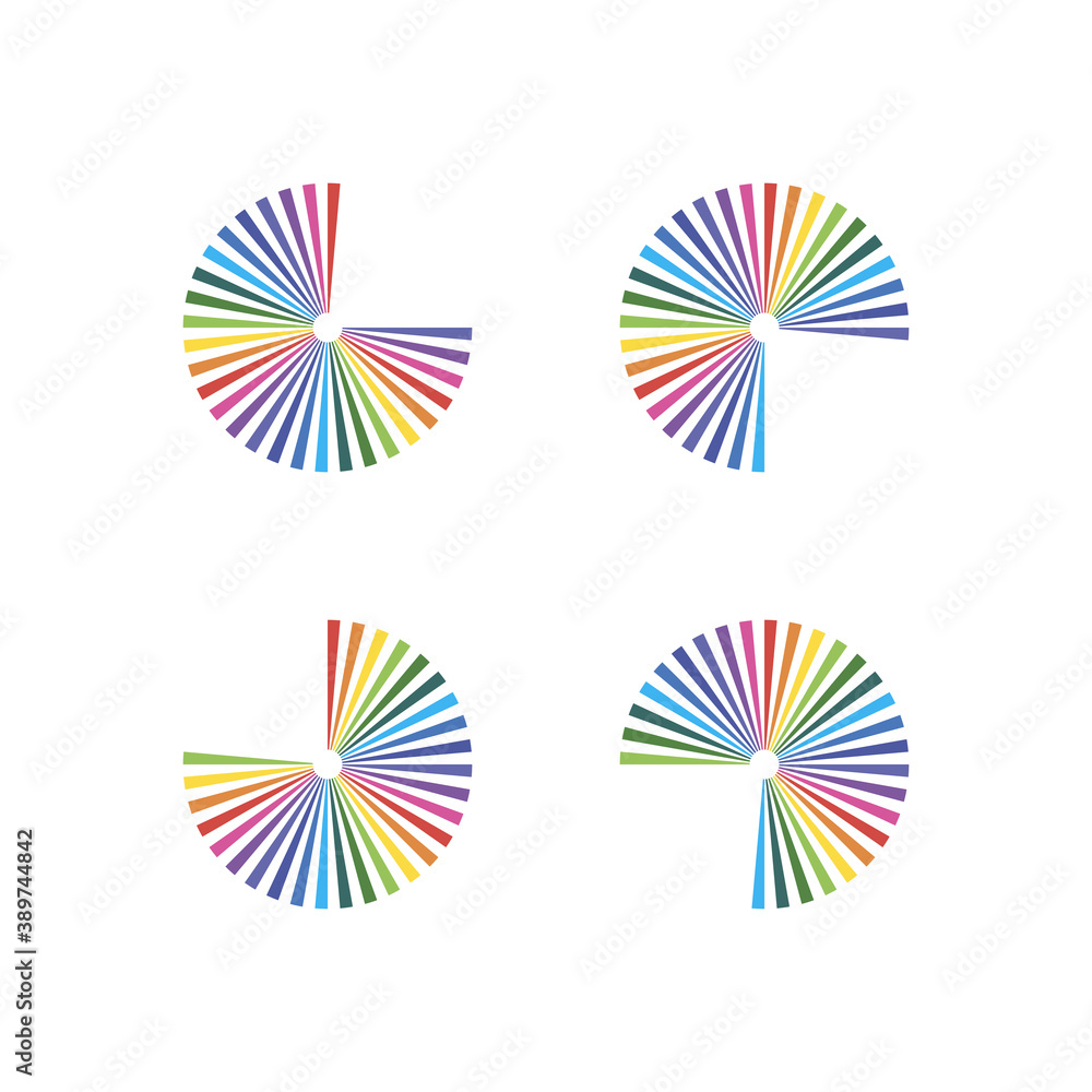 Set rays, beams element, the shape of the starburst on white. Radiant, radial, merging lines. Abstract circular geometric shape, stock vector Set rays, beams element, the shape of the starburst on white. Radiant, radial, merging lines. Abstract circular geometric shape, stock vector