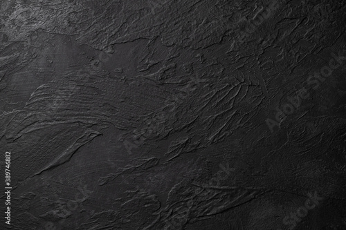 Modern dark textured background for text, concrete, black color