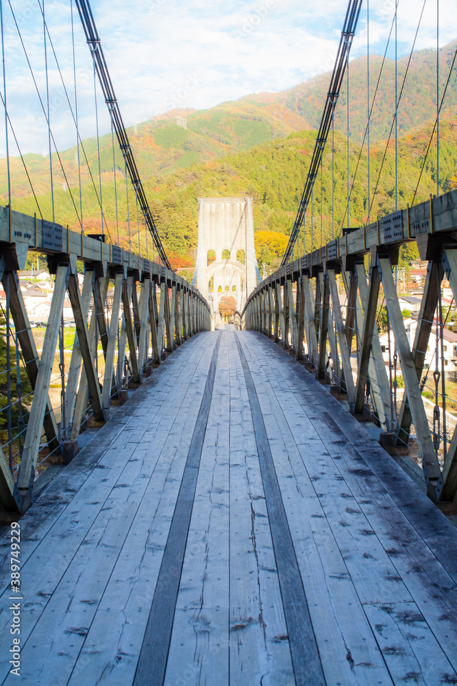 Fototapeta premium 妻籠宿（桃介橋）