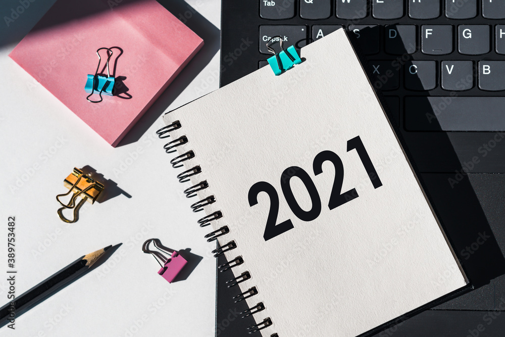 Notebook with Tools and Notes with text 2021 Notebook with Tools and Notes with text 2021