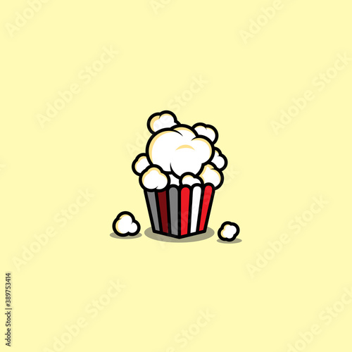 Creative popcorn design with variant color