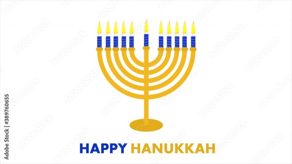 Isolated candlestick for hanukkah, art video illustration. Isolated candlestick for hanukkah, art video illustration.