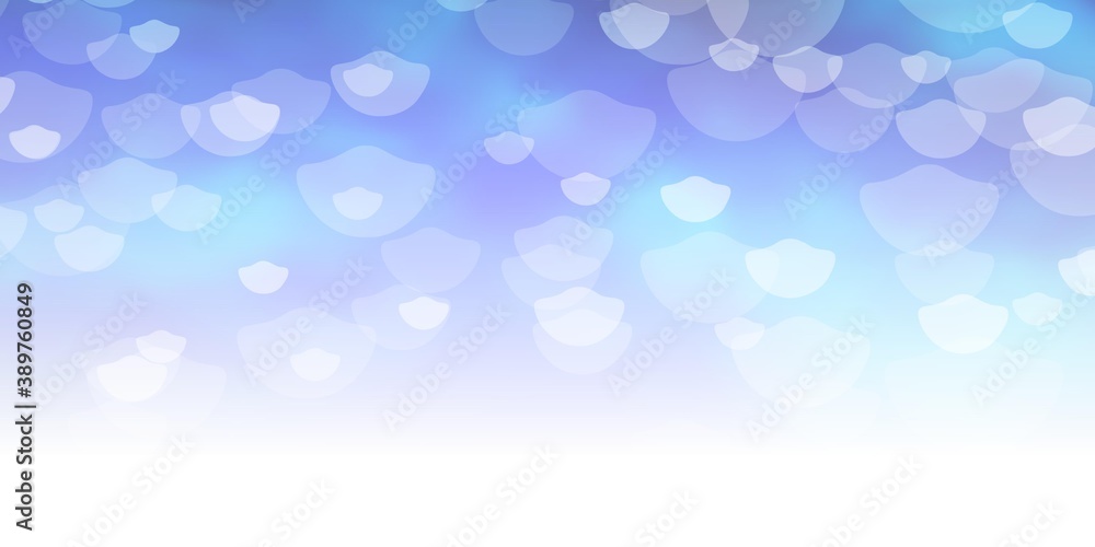 Light BLUE vector template with circles. Light BLUE vector template with circles.