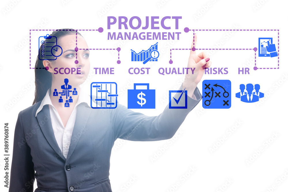 Concept of project management with business people Concept of project management with business people