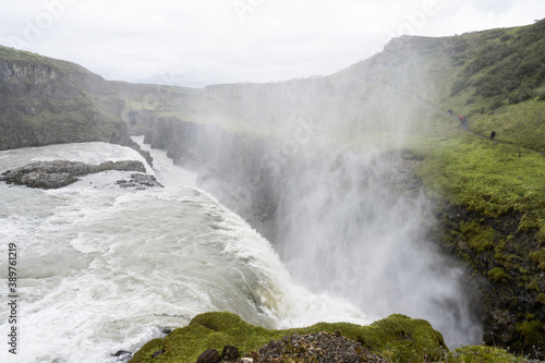 Gullfoss waterfall  Golden Circle  Ring Road  Iceland