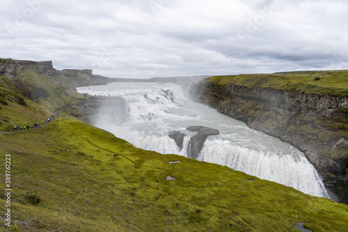 Gullfoss waterfall  Golden Circle  Ring Road  Iceland