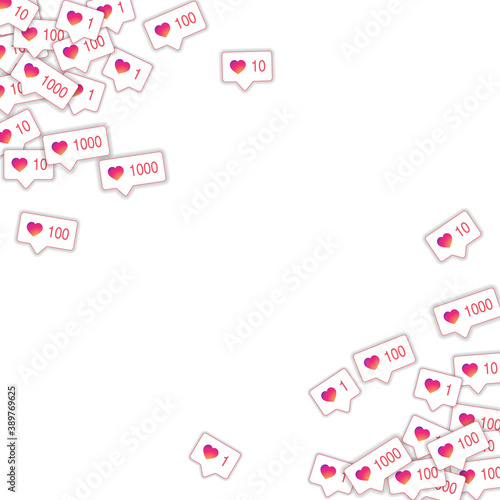 Social media icons. Social media marketing concept