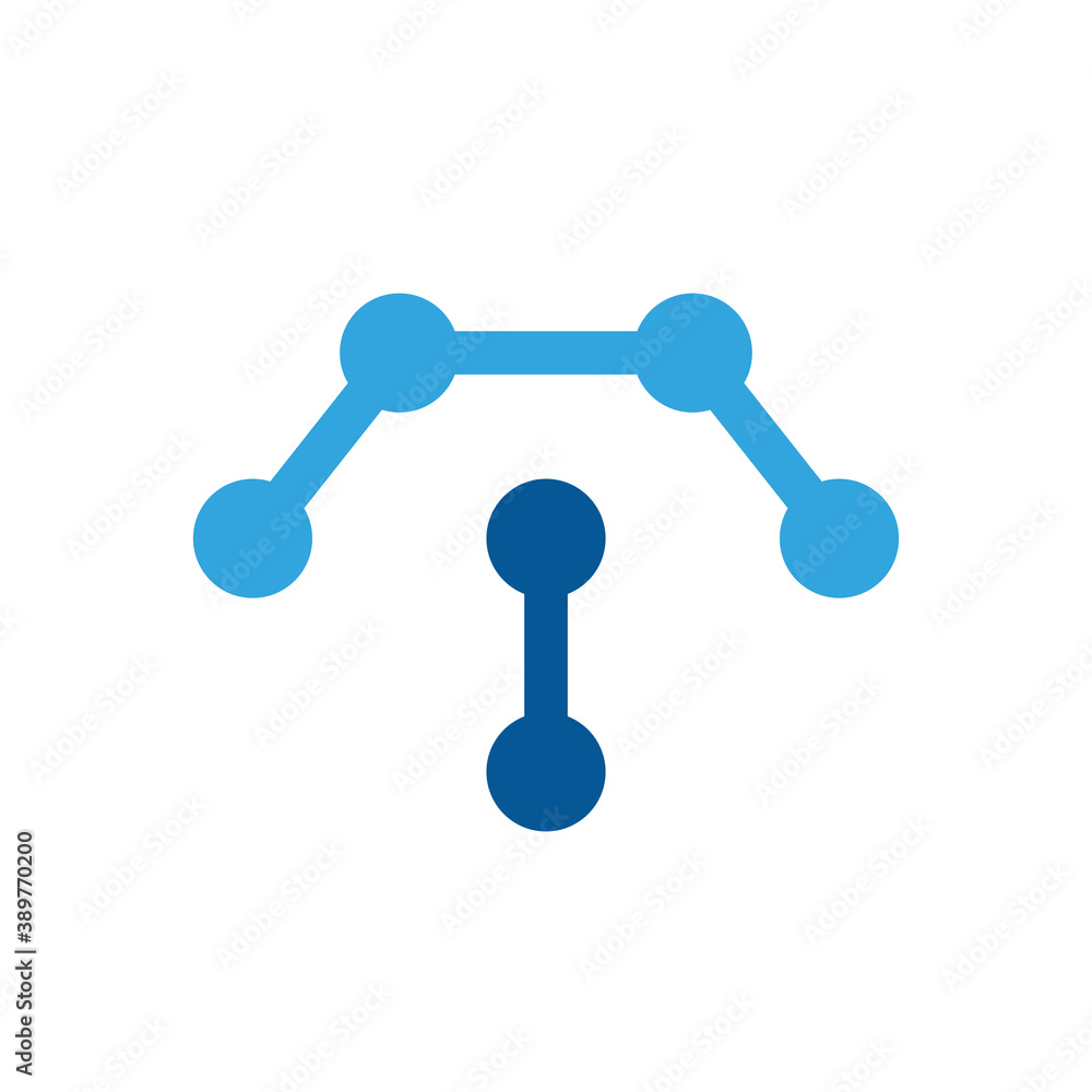 Molecule logo design, abstract connection symbol, hub icon vector Molecule logo design, abstract connection symbol, hub icon vector