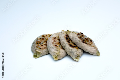 Closeup shot of a traditional dish of Armenians from Artsakh Zhingyalov hats photo