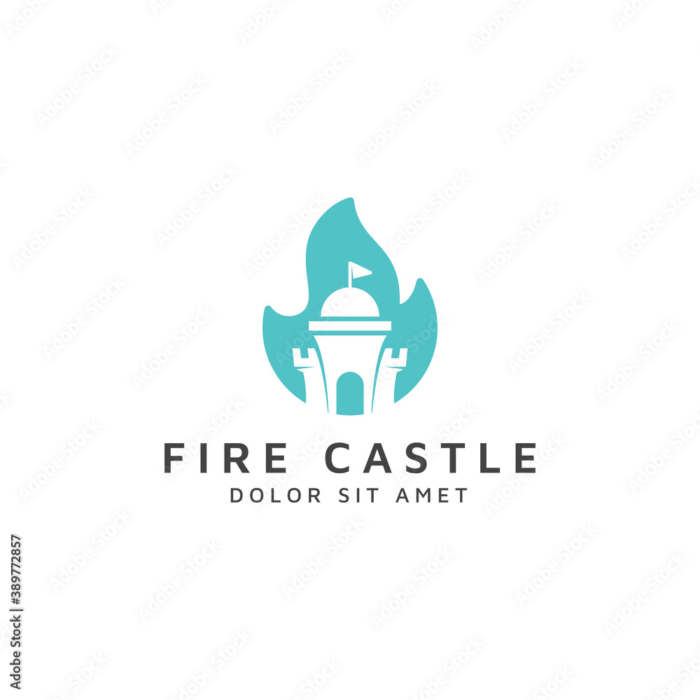 custom made wallpaper toronto digitalfire and castle negative space logo design