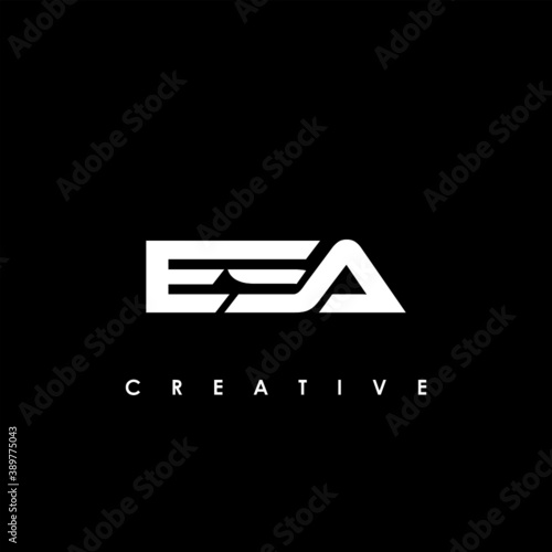 ESA Letter Initial Logo Design Template Vector Illustration	
