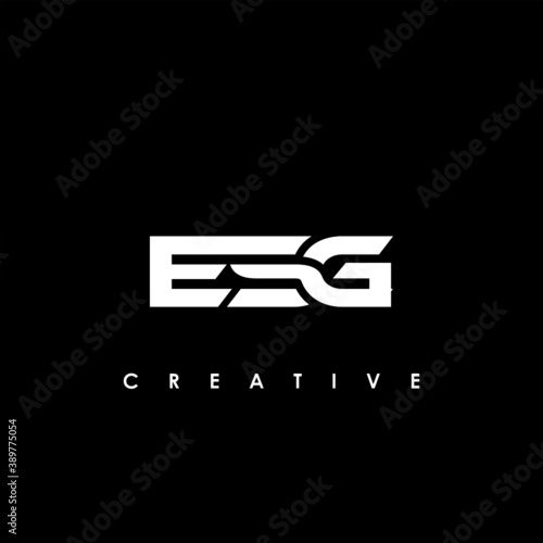 ESG Letter Initial Logo Design Template Vector Illustration	
