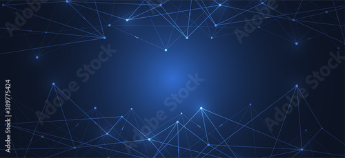 Internet connection, abstract sense of science and technology graphic design. Vector illustration © royyimzy