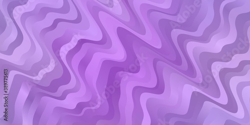 Light Purple vector background with bent lines.