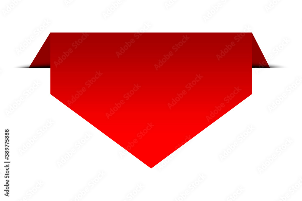 Modern abstract ribbon banner on red backdrop. Red label in modern style on white background. Stock image. EPS 10. Modern abstract ribbon banner on red backdrop. Red label in modern style on white background. Stock image. EPS 10.