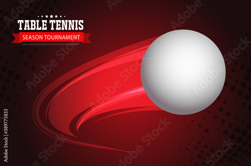 Ping Pong or table Tennis tournament. poster or banner vector template design EPS10.