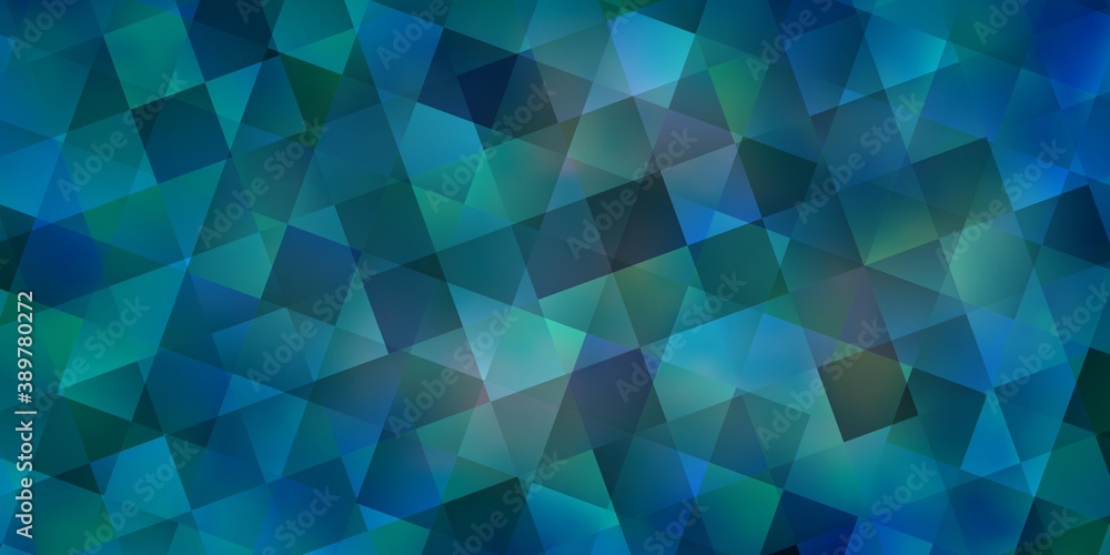Light BLUE vector template with crystals, squares. Light BLUE vector template with crystals, squares.