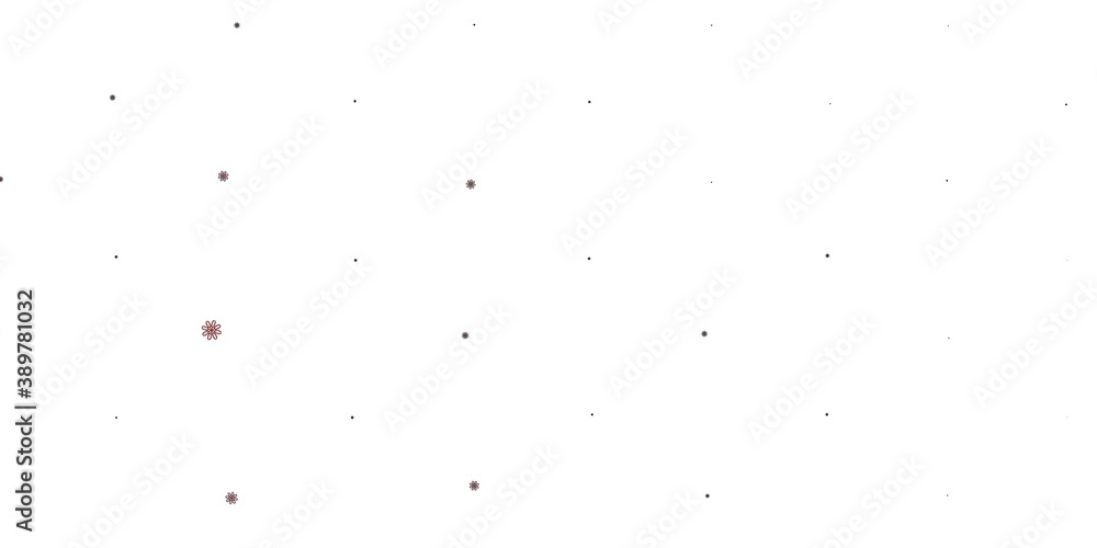Light Red vector natural layout with flowers. Light Red vector natural layout with flowers.