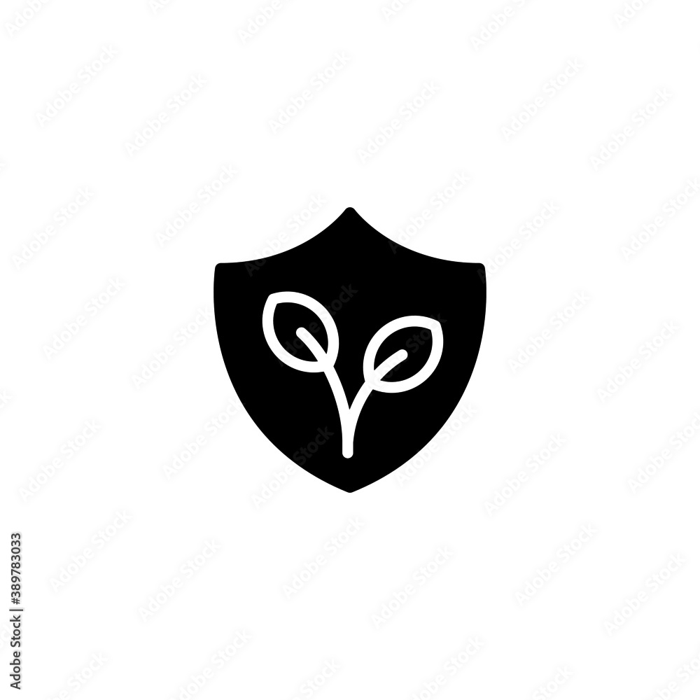 Enviromental Protection Icon in black flat glyph, filled style isolated on white background Enviromental Protection Icon in black flat glyph, filled style isolated on white background