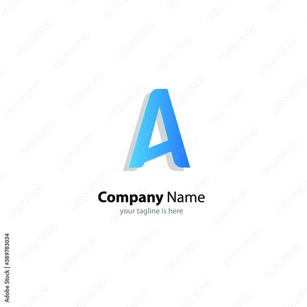 the simple modern logo of letter A with white background the simple modern logo of letter A with white background