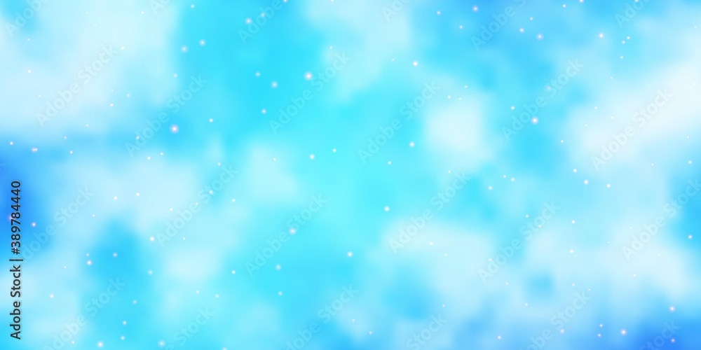 Light BLUE vector layout with bright stars.