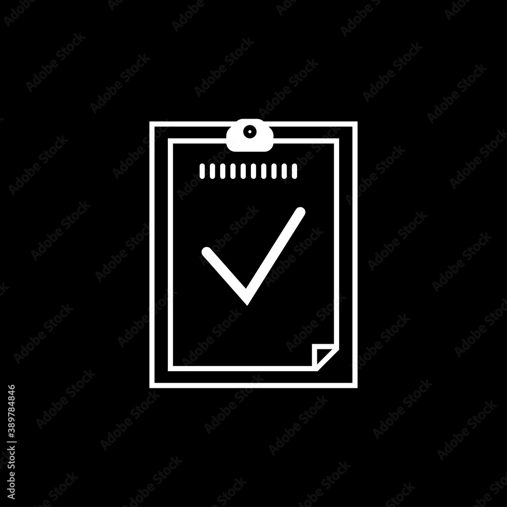 Clipboard and check mark sign. Business icon. eps ten Clipboard and check mark sign. Business icon. eps ten