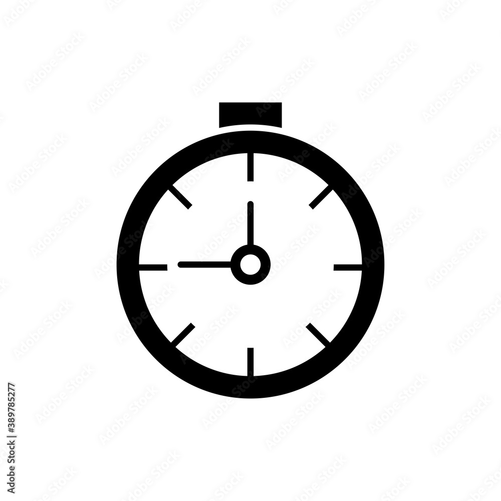 Stopwatch sign. Clock simple icon.illustration Stopwatch sign. Clock simple icon.illustration
