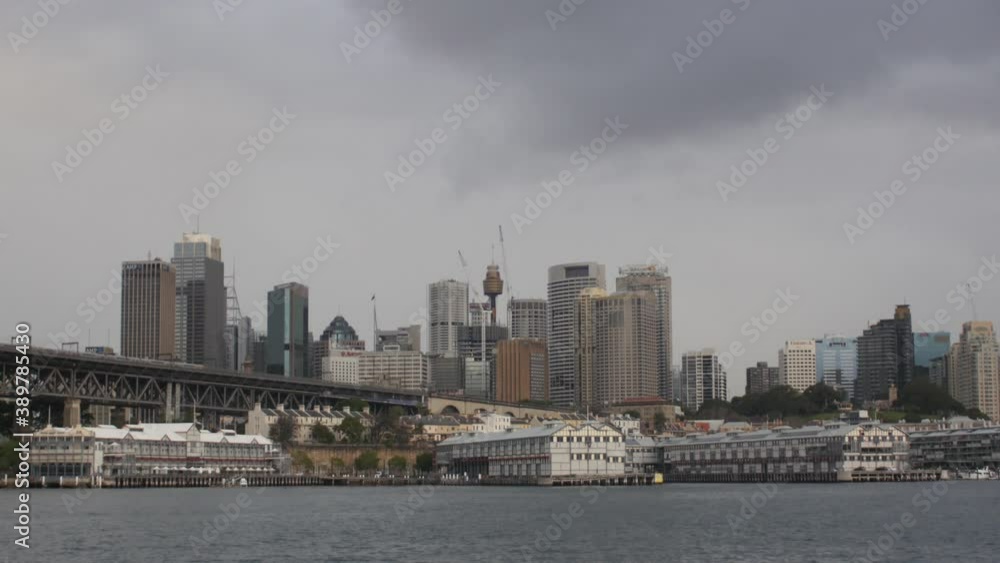 Sydney City Australia CBD with centre point tower shot in 4k high resolution Sydney City Australia CBD with centre point tower shot in 4k high resolution