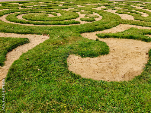 labyrinth in the garden