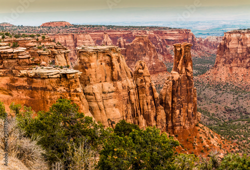 Indepenendence Monument in Monument Canyon, Colorado National Monument, Colorado, USA