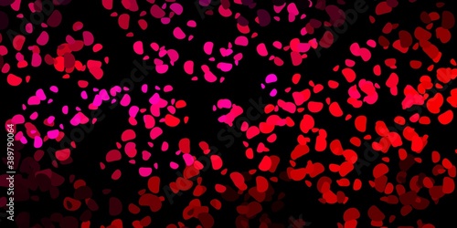 Dark pink vector backdrop with chaotic shapes.