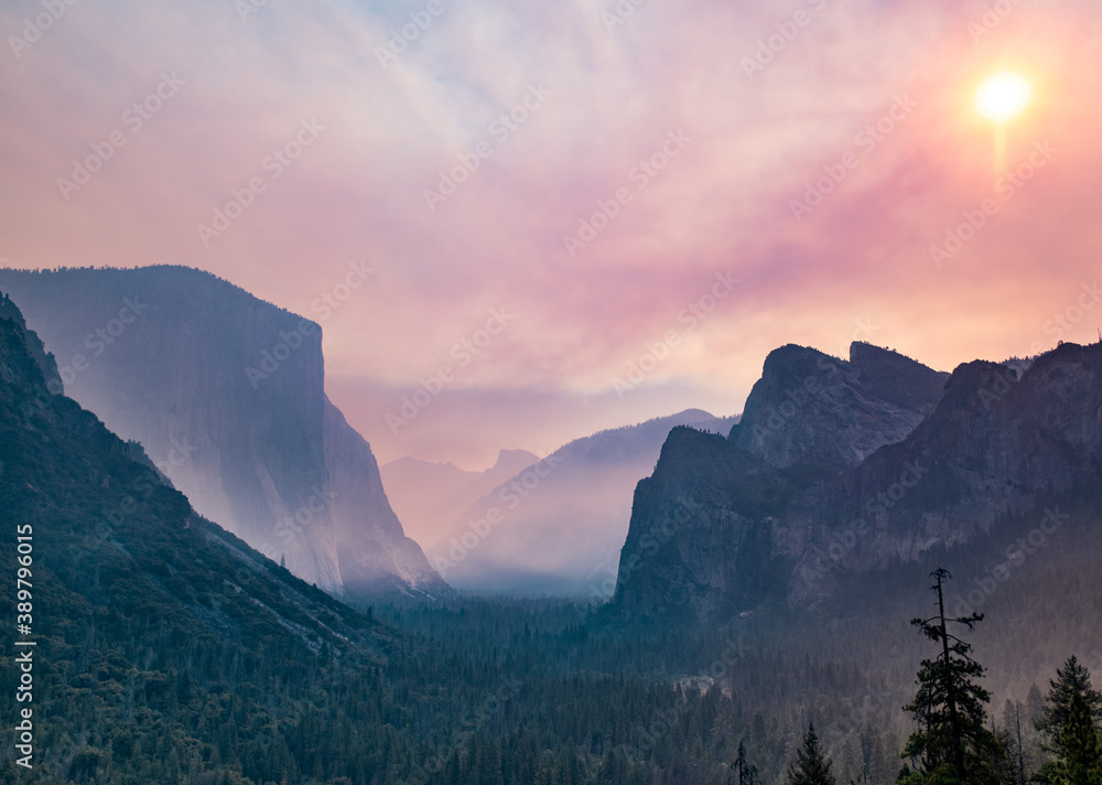 Smoky Yosemite Valley